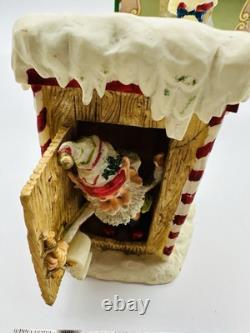 Vintage Enesco North Pole Village Simon at Outhouse 1988 Sandra Zimnicki 879673