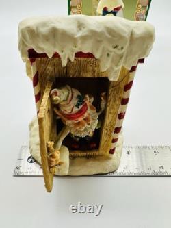 Vintage Enesco North Pole Village Simon at Outhouse 1988 Sandra Zimnicki 879673