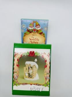 Vintage Enesco North Pole Village Simon at Outhouse 1988 Sandra Zimnicki 879673