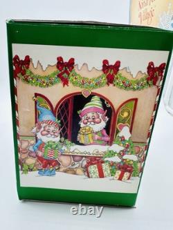 Vintage Enesco North Pole Village Simon at Outhouse 1988 Sandra Zimnicki 879673