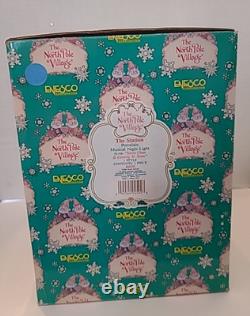 Vintage Enesco North Pole Village The Station Musical withNight Light Zimnicki