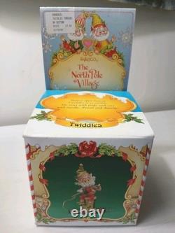 Vintage Enesco North Pole Village Twiddles Elf Figurine 1994 New Old Stock RARE
