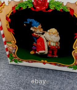 Vintage Enesco The North Pole Village Elf Seamer & Santa Sandi Zimnicki