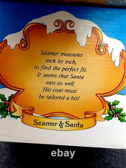 Vintage Enesco The North Pole Village Elf Seamer & Santa Sandi Zimnicki