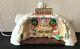 Vintage Enesco The North Pole Village Santa's Bakery Musical With Box Light Up