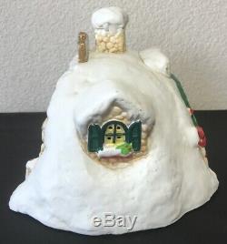 Vintage Enesco The North Pole Village Santa's Bakery Musical with Box Light Up