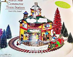 Vintage North Pole Series Dept 56 North Star Commuter ChristmasTrain Station EXC