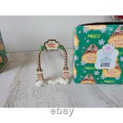Vintage enesco sandi ziminicki archway gate entrance 861952 North Pole village