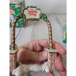 Vintage enesco sandi ziminicki archway gate entrance 861952 North Pole village