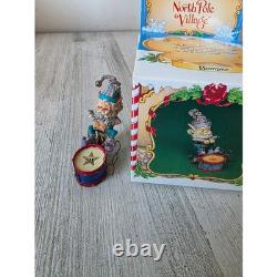 Vintage enesco sandi ziminicki bumper drum elf North Pole village figurine Xmas
