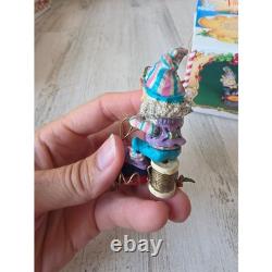 Vintage enesco sandi ziminicki bumper drum elf North Pole village figurine Xmas