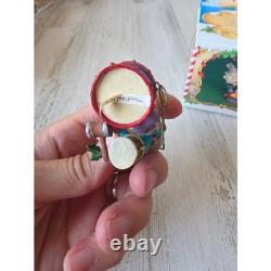 Vintage enesco sandi ziminicki bumper drum elf North Pole village figurine Xmas