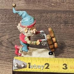 Vtg Enesco The North Pole Village Fronsie Elf Gingerbread Cookie 1992 #830895